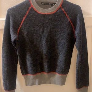 VINTAGE BOSSINI WOOL SWEATER GRAY PREOWNED SZ S